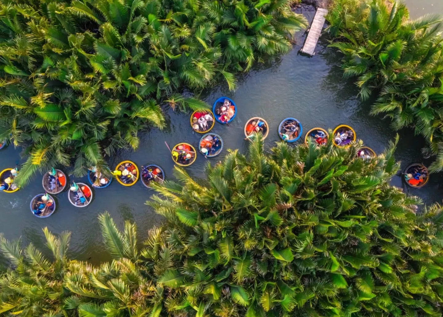 越南峴港旅遊，迦南島水上人家