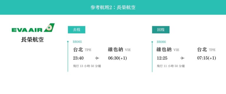 長榮航空聖誕奧捷飛機航班